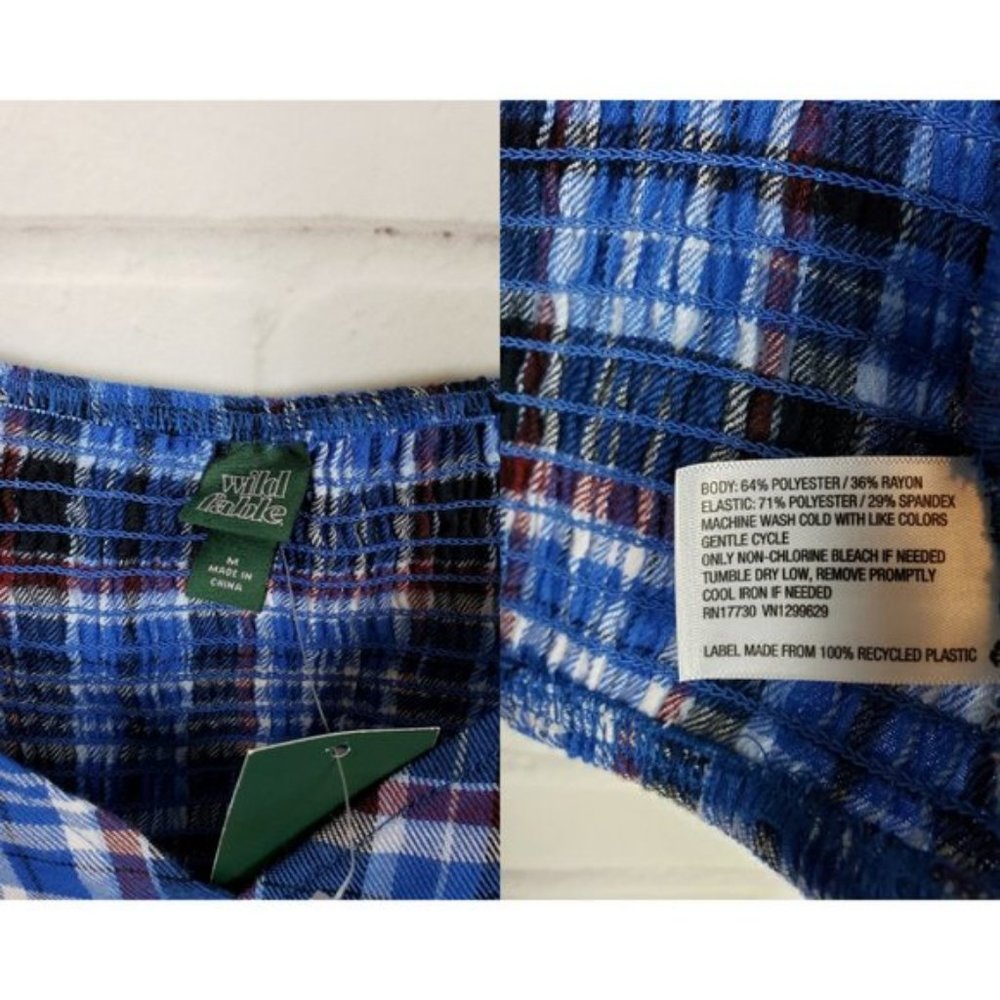 Wild Fable Plaid V-Neck Crop Top - Picture 5 of 5
